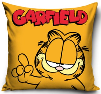 GARFIELD CAT obliečka na vankúš jasiek 40x40 zamat VELVET