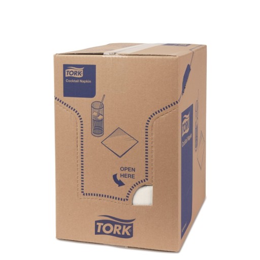 Tork 477534 - Obrúsky, biele, 2-vrstvové, x200