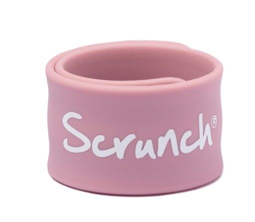 Scrunch informačný náramok - Powder Pink