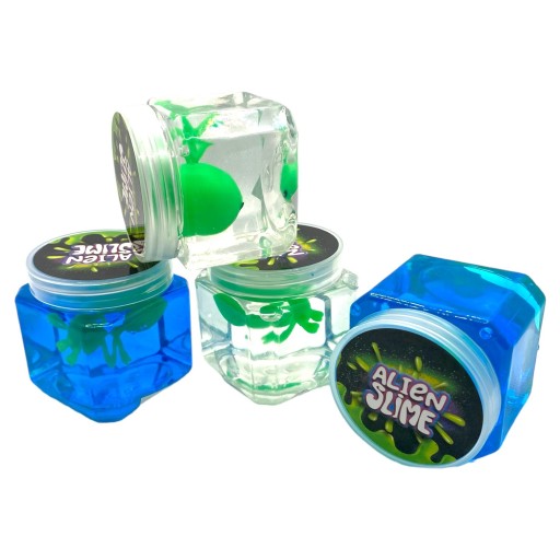 ŽIARAJÚCI SLIME LED FLUO NEON zmyslová hmota UFO ALIEN ALIEN