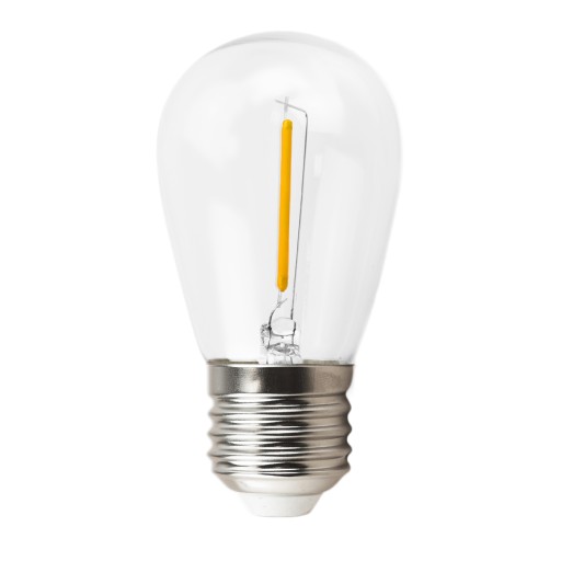 5x E27 LED 1W vláknová žiarovka PLASTOVÁ PRE GIRLAND