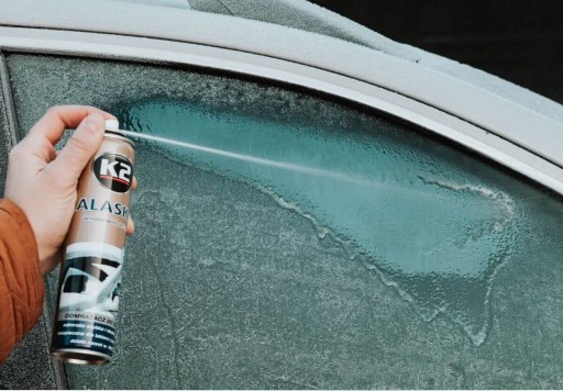 K2 ALASKA ROZMrazovač okien na autosklá, rozpúšťa ľad a námrazu, 300ml