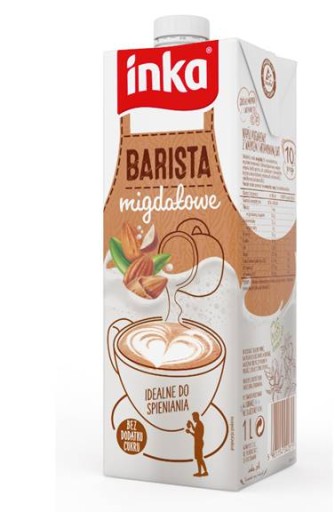 INKA BARISTA MANDLE Rastlinný nápoj BEZ LAKTÓZY BEZ CUKRU 1l
