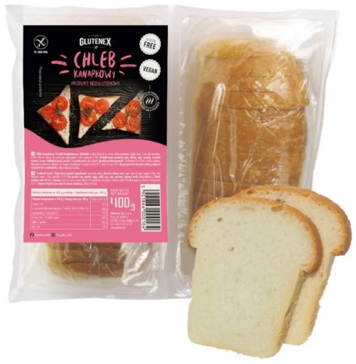 Glutenex sendvičový chlieb 400g Bezlepkový