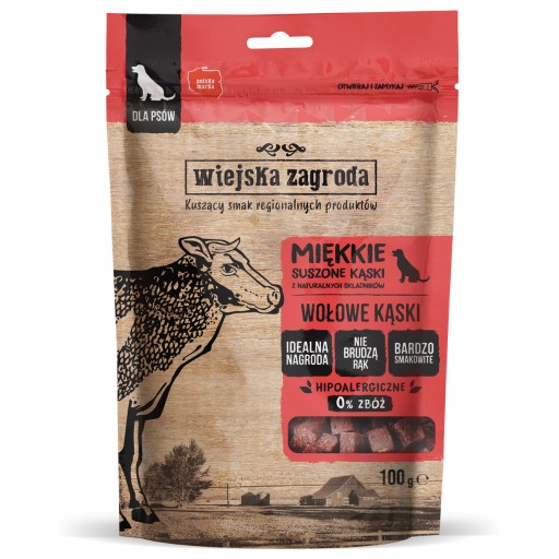 Wiejska Zagroda Soft Bites Hovädzie 100g