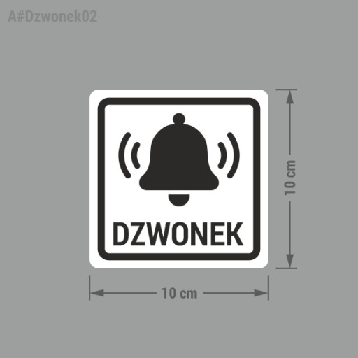 Nálepka - Zvonček 10x10