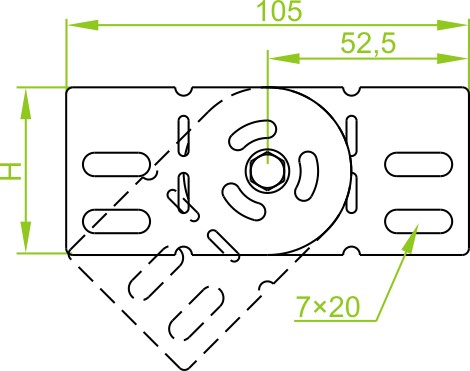 LGJH 60 KĹBOVÁ KONEKTOROVÁ ŽLABA 1,0 MM