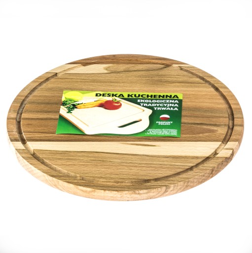 DREVENÁ KUCHYŇSKÁ DOSKA S DRÁŽKOU, 30 CM, IMPREGNOVANÁ!