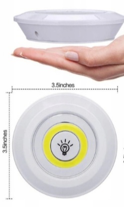 16x LED BATERIOVÁ SAMOLEPIACA DOTYKOVÁ LAMPA