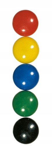 30mm tabuľové magnety na chladničku, 5 ks
