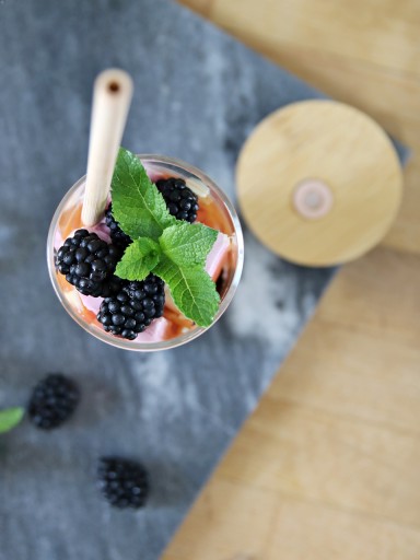 SKLENENÁ fľaša, pohár SMOOTHIE, 400 ml, so slamkou
