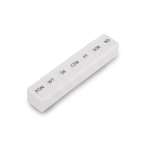 Plastový ORGANIZÁTOR NA LIEKY, zásobník na tabletky, TÝŽDENNÁ KAZETA