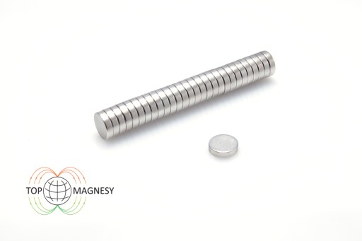 Neodymový magnet valcový MW 8x2 N38 10 ks