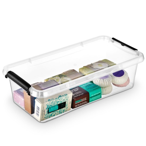 PLASTOVÝ KONTAJNER S VEKOM NA ÚLOŽNÝ BOX ORGANIZÁTOR 6L