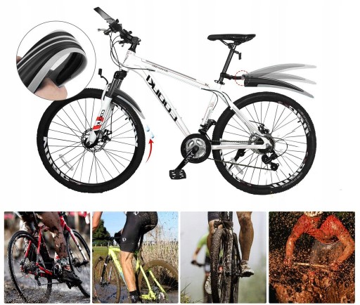 SADA BLATNÍKOV NA BICYKEL PREDNÝ BLATNÍK NA BICYKEL