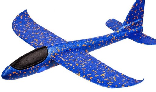STYROFOAM LETADLO VYROBENÉ ZO STYROPINY 37 CM ŠÍPKA