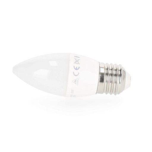 LED žiarovka na sviečku 6W E27 STUDENÁ BIELA 6000K 470lm