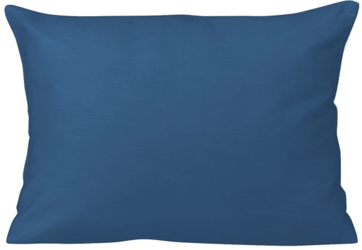 KORUNKOVÝ OBLIEK NA VANKÚŠ, NAVY 50X60, JEDNOFAREBNÝ BAVLNÝ SATÉN, ĽAN