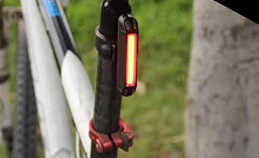 COB ZADNÁ CYKLISTICKÁ LAMPA 100 LM DO CYKLOKOČÍKU SKÚTER ČERVENÁ SILNÁ