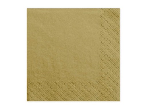 BRÚSKY 33x33cm ZLATÉ, TROJVRSTVE, 20 ks SPOLOČENSTVO IHS