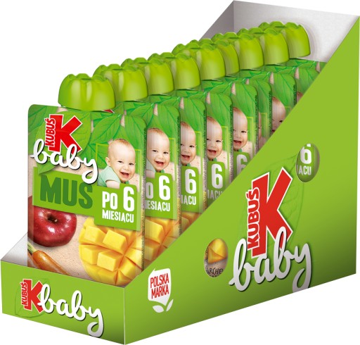 Kubuś Baby Mousse po 6 mesiacoch jablko mrkva mango 100g