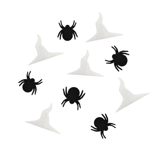 HALLOWEENSKÉ KONFETTI SPIDER klobúčiky 10 ks