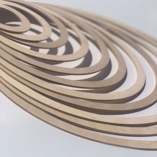 Drevená obručová dekorácia DIY základňa fi 22cm Kruh