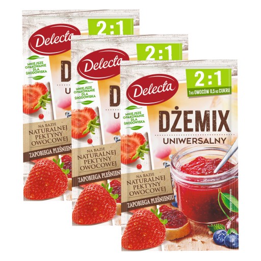 Univerzálny jamix 2:1 Delecta 30g prírodná želírovacia zmes na džemy