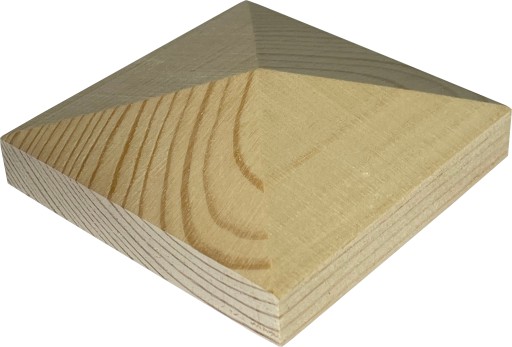 baldachýn striešky na drevenom stĺpe 8 cm - pyramída
