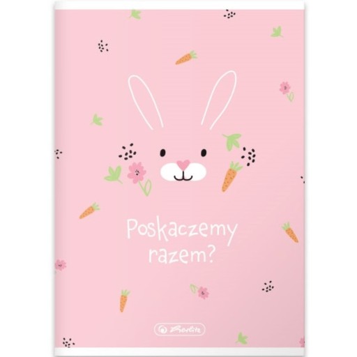 Pastelový zápisník A5, 16 strán, zajačik