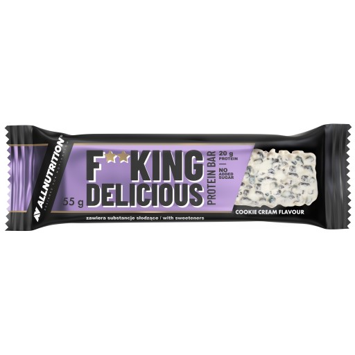 Allnutrition FITking Lahodná proteínová tyčinka 55 g Cream Cookie bez cukru