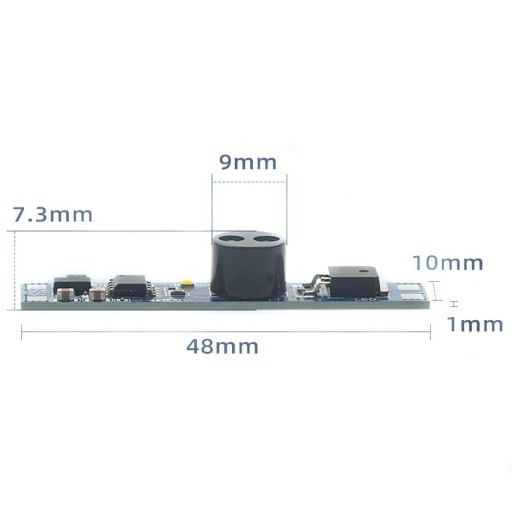 Bezdotykový spínač so stmievačom pre LED pásy pre profil 12V-24V 8A 100W