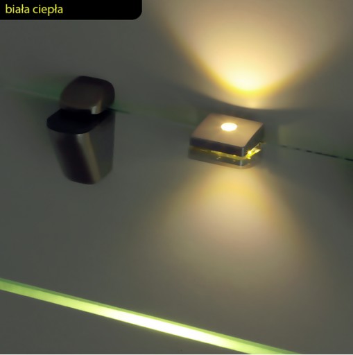 LED klip na sklenenú policu skrinky 12V S3S