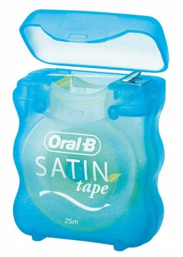 ORAL-B SATÉNOVÁ PÁSKA MINT DENTAL niťovka, vystužená, 25m