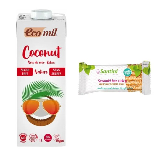 BG Bio kokosový nápoj 1l Ecomil + sezamové semienka