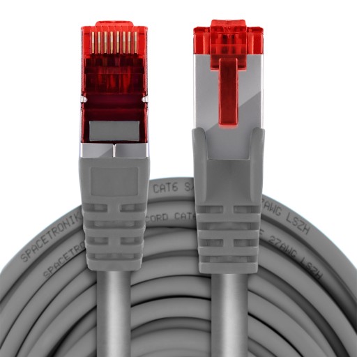 RJ45 LAN kábel CAT 6 S/FTP AWG27 LSZH sivý 2m