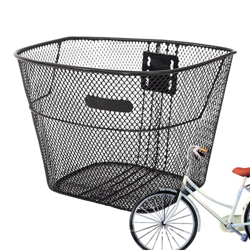 ZÁVESNÝ KOŠÍK NA BICYKLE, VEĽKÝ KOVOVÝ KOŠÍK NA BICYKLE