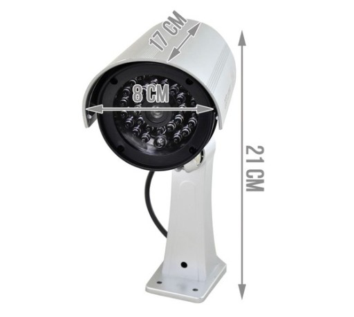 DUMP IR LED MONITOROVACIA KAMERA VONKAJŠIA NÁSTENNÁ KAMERA S BLIKÁKOM LED