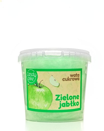 Cukrová vata vo vedierku s príchuťou Z. JABLKO 1L