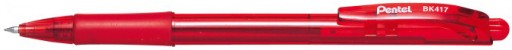 AUTOMATICKÝ GUĽOVÝ BOD. PENTEL BK417 WOW RED - 5 ks.