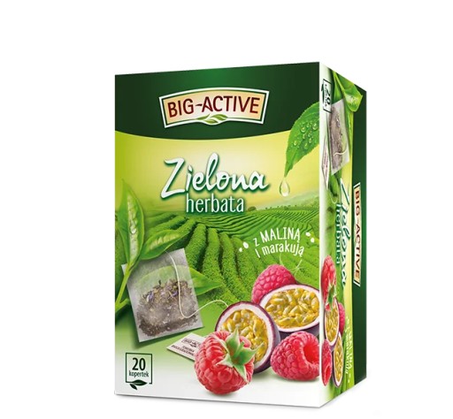Zelený čaj BIG ACTIVE RASPBERRY PASSACTION 20TB