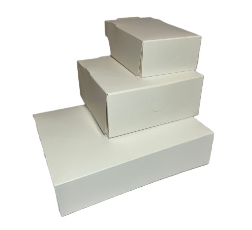 Krabička na balenie torty biela 125x210x70mm biela - 20 kusov