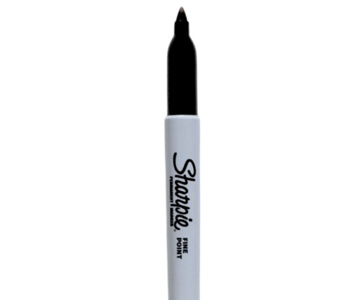 Permanentný fix SHARPIE FINE, permanentný stavebný fix, čierny