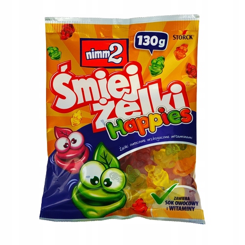 NIMM2 ŚMIEJŻELKI HAPPIES OVOCIE 130g