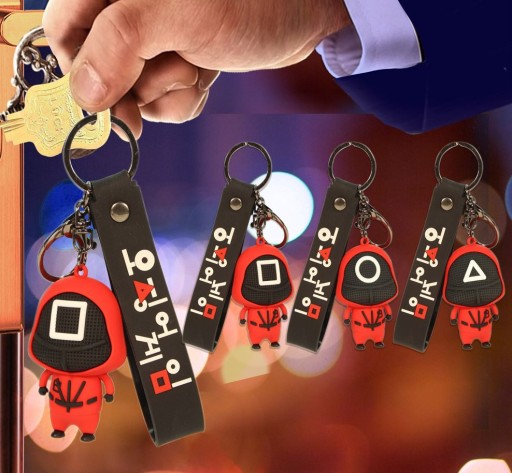 PRSTEŇ NA KĽÚČENSTVO S POSTAVOU SQUID PRE FANÚŠIKA, VÝBER DIZAJNOV!