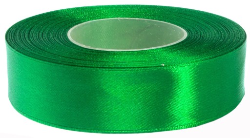 Saténová stuha 25 mm 32 m - zelená