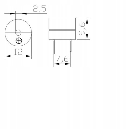 Aktívny bzučiak s 5V generátorom ARDUINO