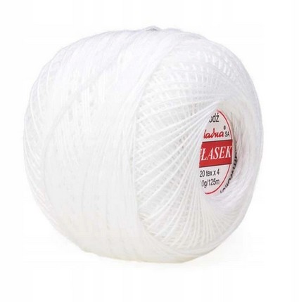 Atłasek šnúra 10g/125m Biela Ariadna