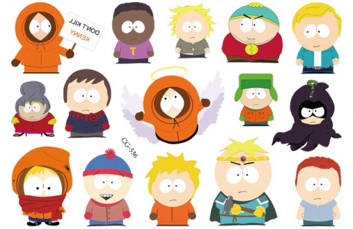 Odnímateľné tetovanie pre deti SOUTH PARK CG536