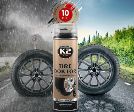 K2 TYRE DOCTOR SPREJ NA NÁHRADNÉ KOLESO TYRE 400ml
